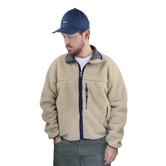Vintage 90s Patagonia Retro-x Cardigan Deep Pile Shearling Fleece