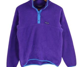 Men's Vintage Patagonia Purple Blue Fleece Retro-x Synchilla