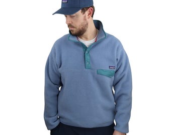 Vintage 1993 Patagonia Full Weight Synchilla Fleece Snap T