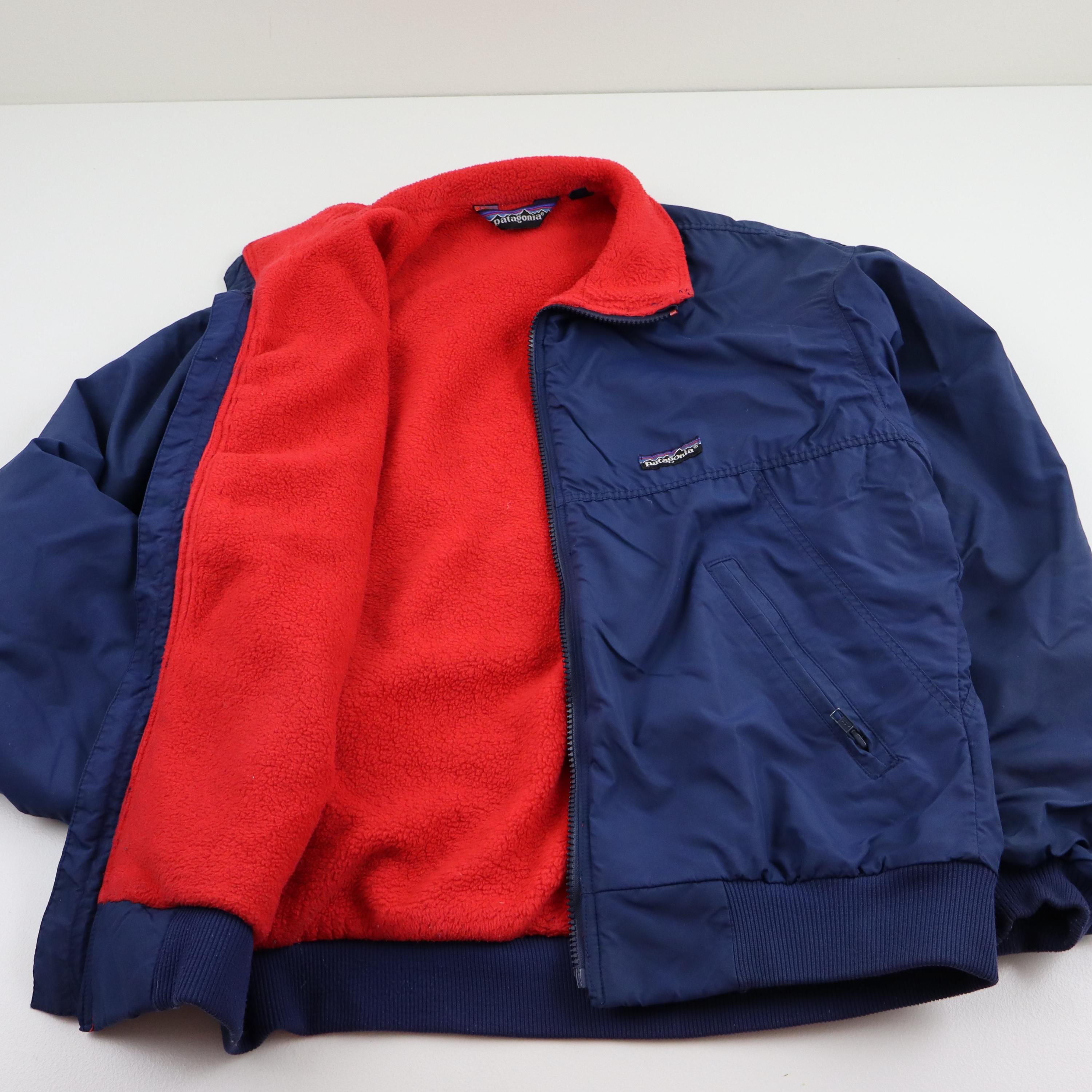 Vintage 80s 90s Patagonia Synchilla Fleece Lined Shelled Bomber