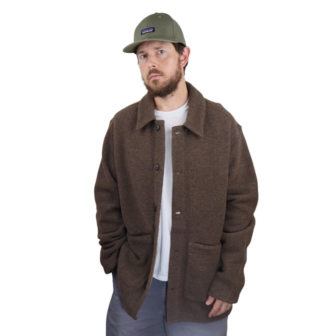 Patagonia Woolie Wool Button Down Workwear Work Chore Jacket Coat