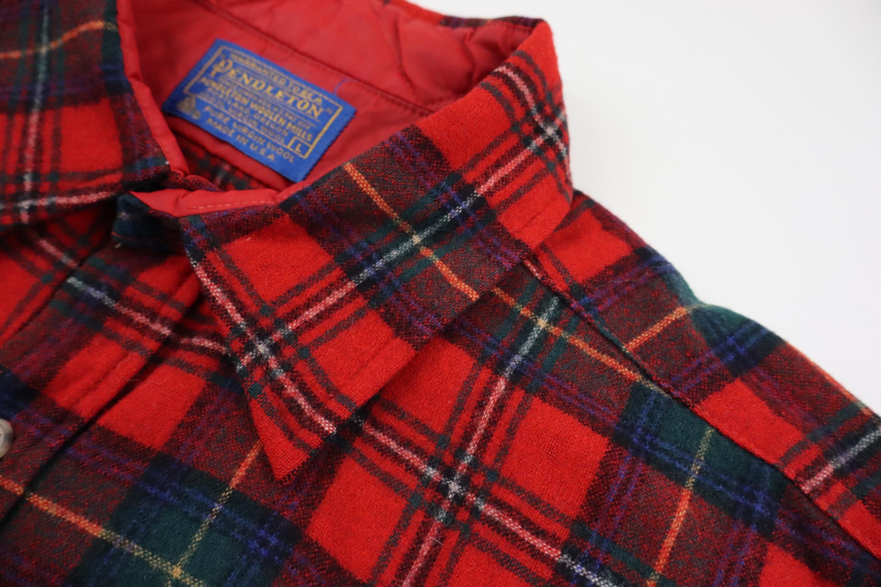 Vintage 70s 80s Pendleton 100% Virgin Wool Flannel Boyd