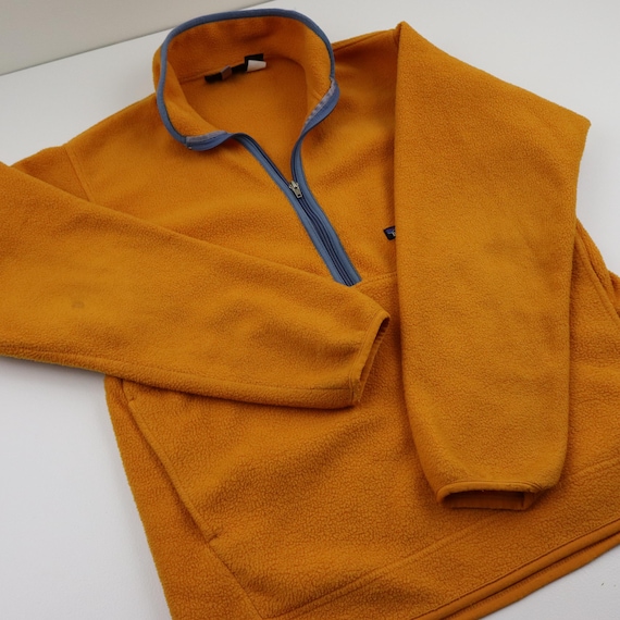 Vintage 90s Patagonia Marsupial Orange Synchilla Fleece Half Zip