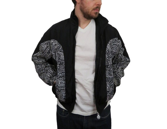 80s reebok throwback classic style vintage windbreaker jacket