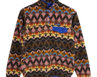 Y2K Patagonia Aztec Champions Big Anthos Pink Tribal All Over