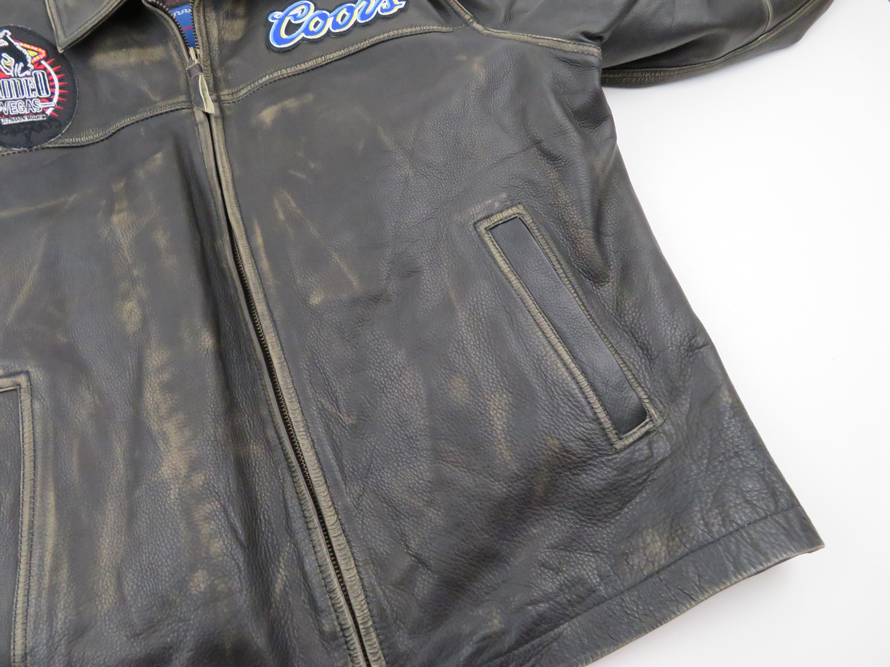 NFR Rodeo Vegas Men's Official Contestant Leather Jacket Etsy