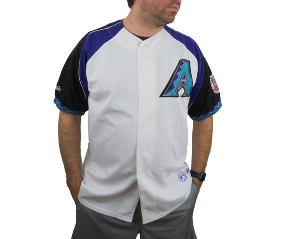 white and purple diamondbacks jersey