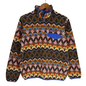 Y2K Patagonia Aztec Champions Big Anthos Pink Tribal All Over