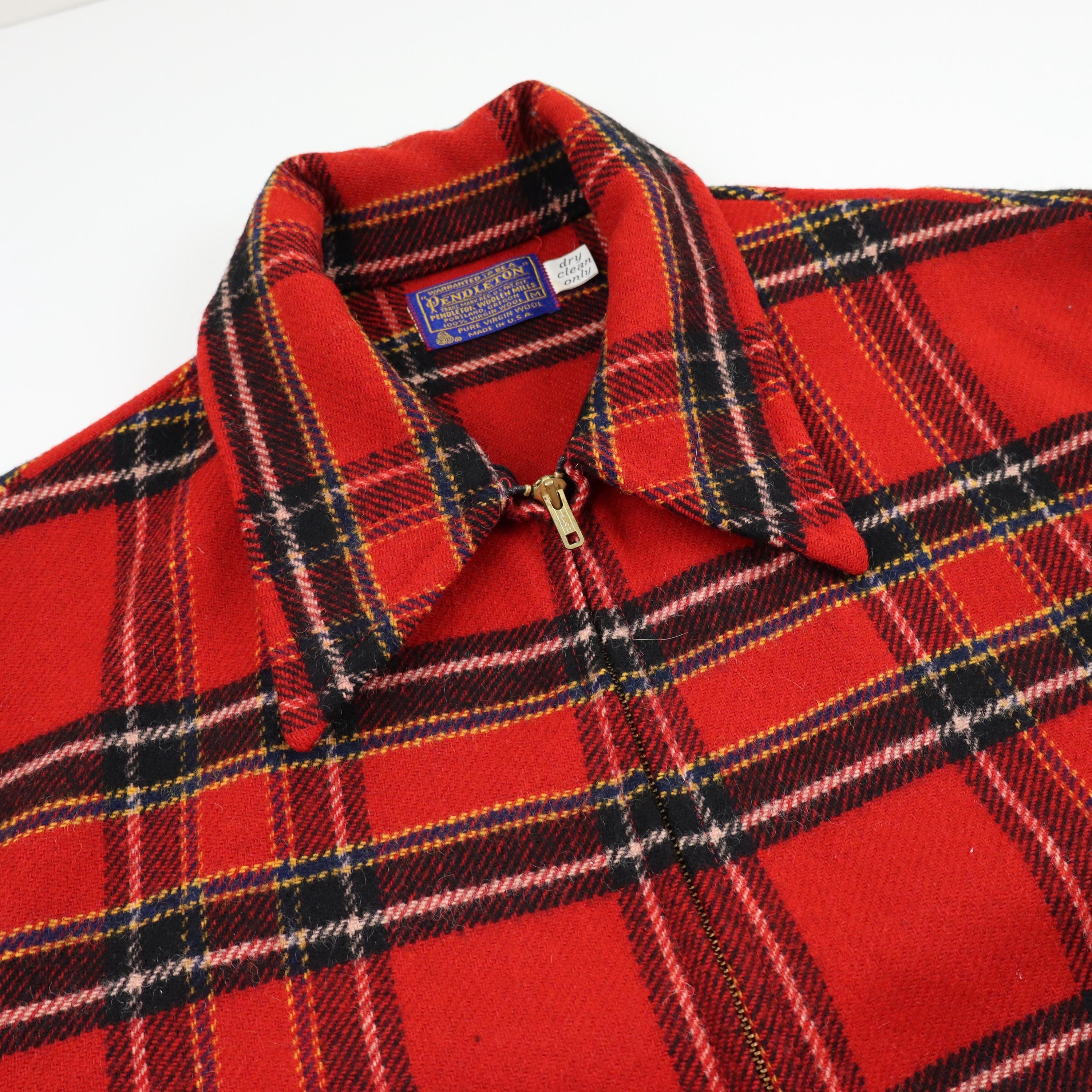 Vintage 70s 80s Made in Usa Pendleton Heavyweight Wool Shadow