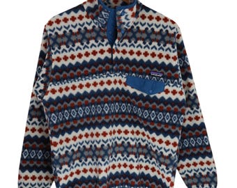 Vintage 90s Patagonia Saltillo Burnt Chili Aztec Tribal All Over