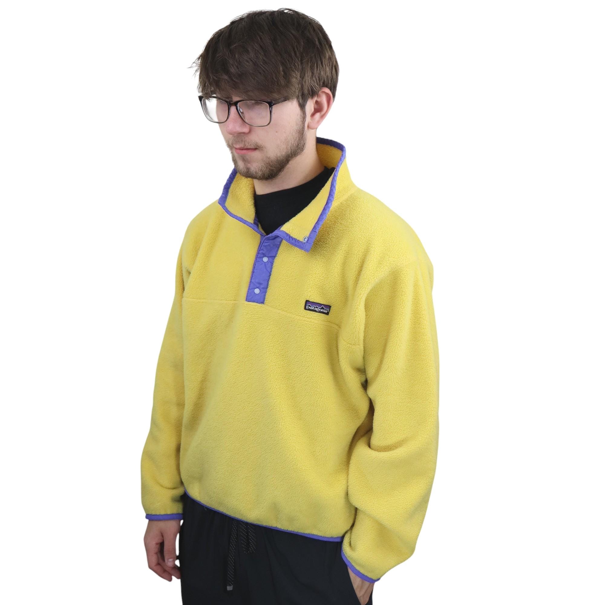 Vintage 80s 1989 Patagonia Synchilla Fleece Snap T Pullover Jacket 