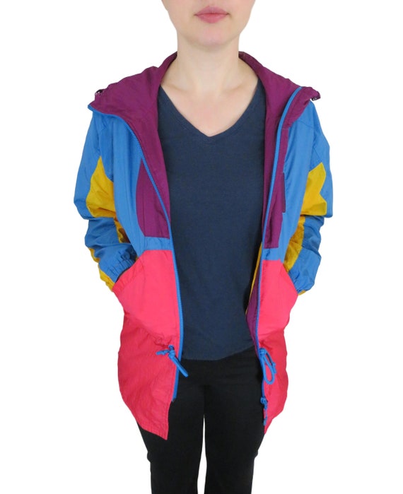 nike pink and yellow windbreaker