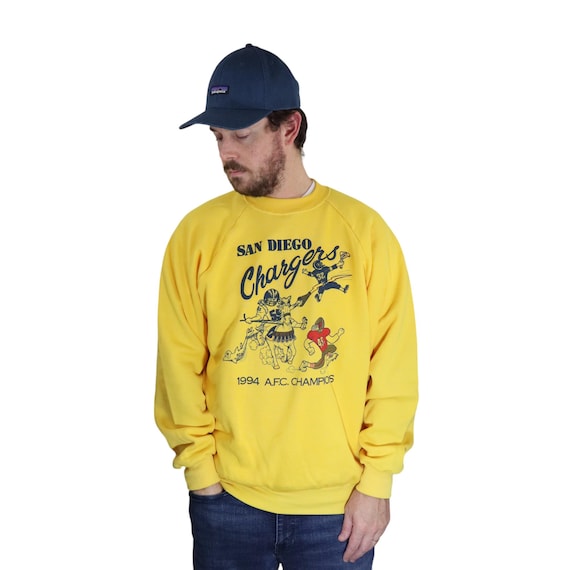 Vintage 90s San Diego Chargers Crewneck Sweatshirt, 1994 AFC