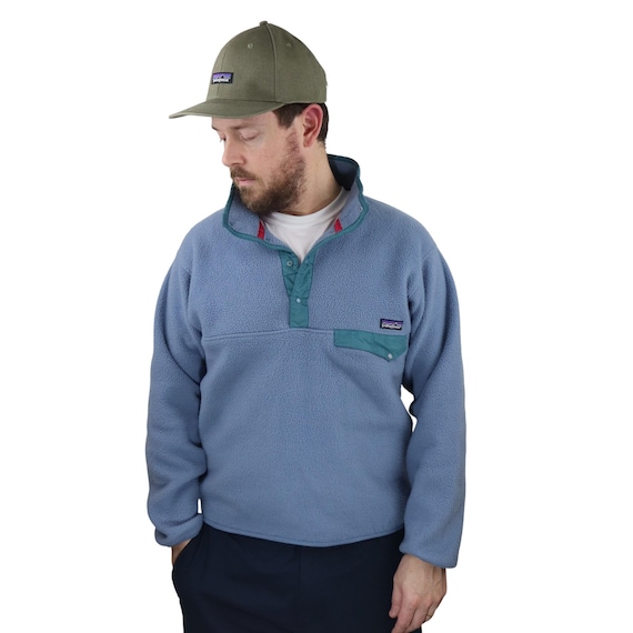 Vintage 90s Patagonia Synchilla Fleece Snap T Pullover Jacket Mens