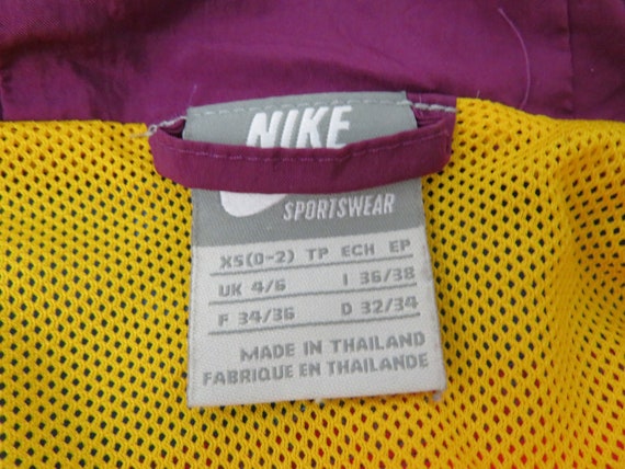 Vintage Nike Sportswear Windbreaker Jacket XS 0 2… - image 9