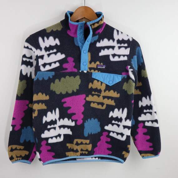 Patagonia Fungiis Mushroom Aztec Tribal All Over Print Synchilla
