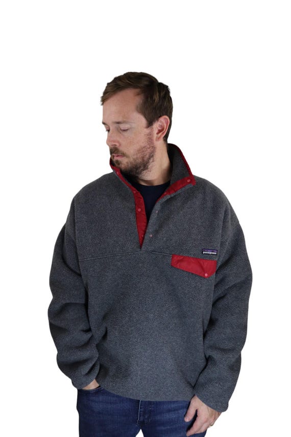Vintage 90s 1993 Patagonia Rare Relaxed Baggy Synchilla Fleece 
