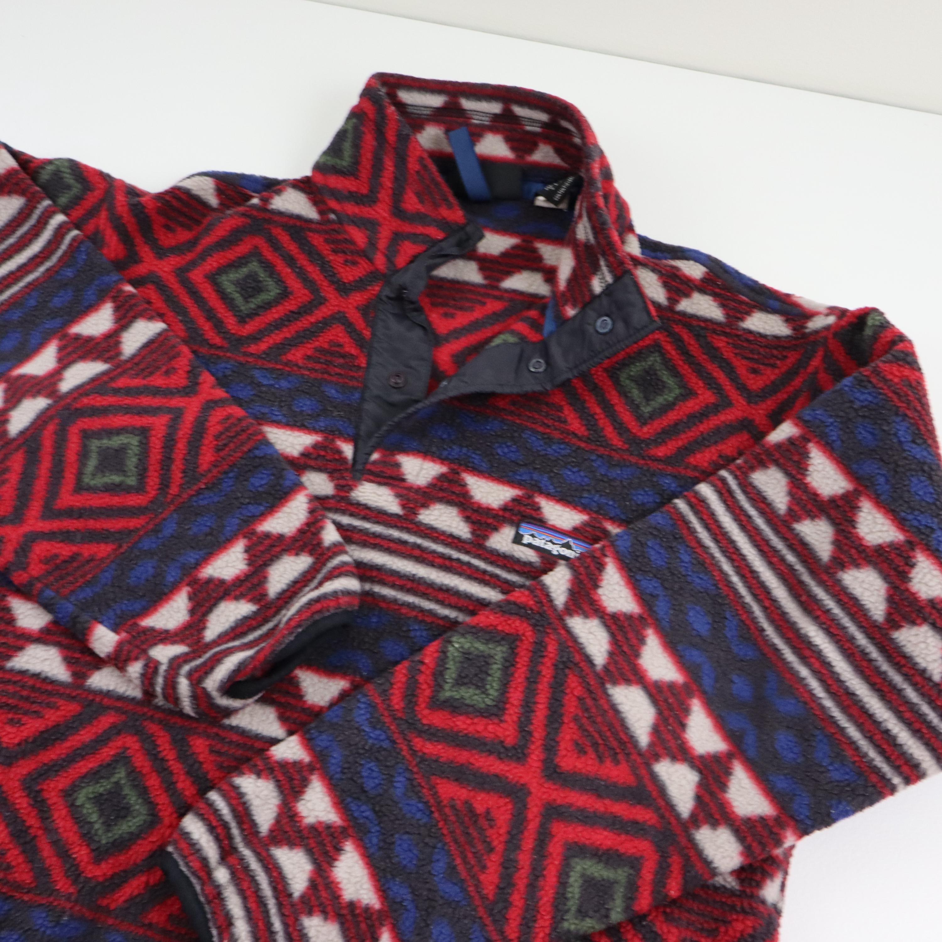 Vintage 90s Patagonia Saltillo Burnt Chili Aztec Tribal All Over