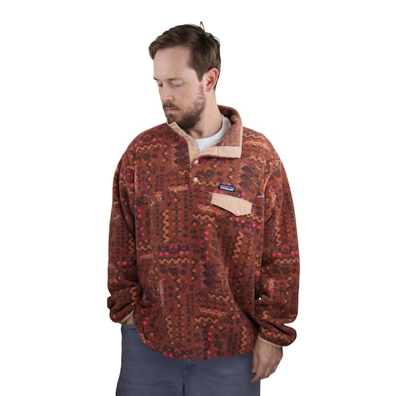 Y2K Patagonia Wandering Woods Aztec Tribal Southwestern Synchilla