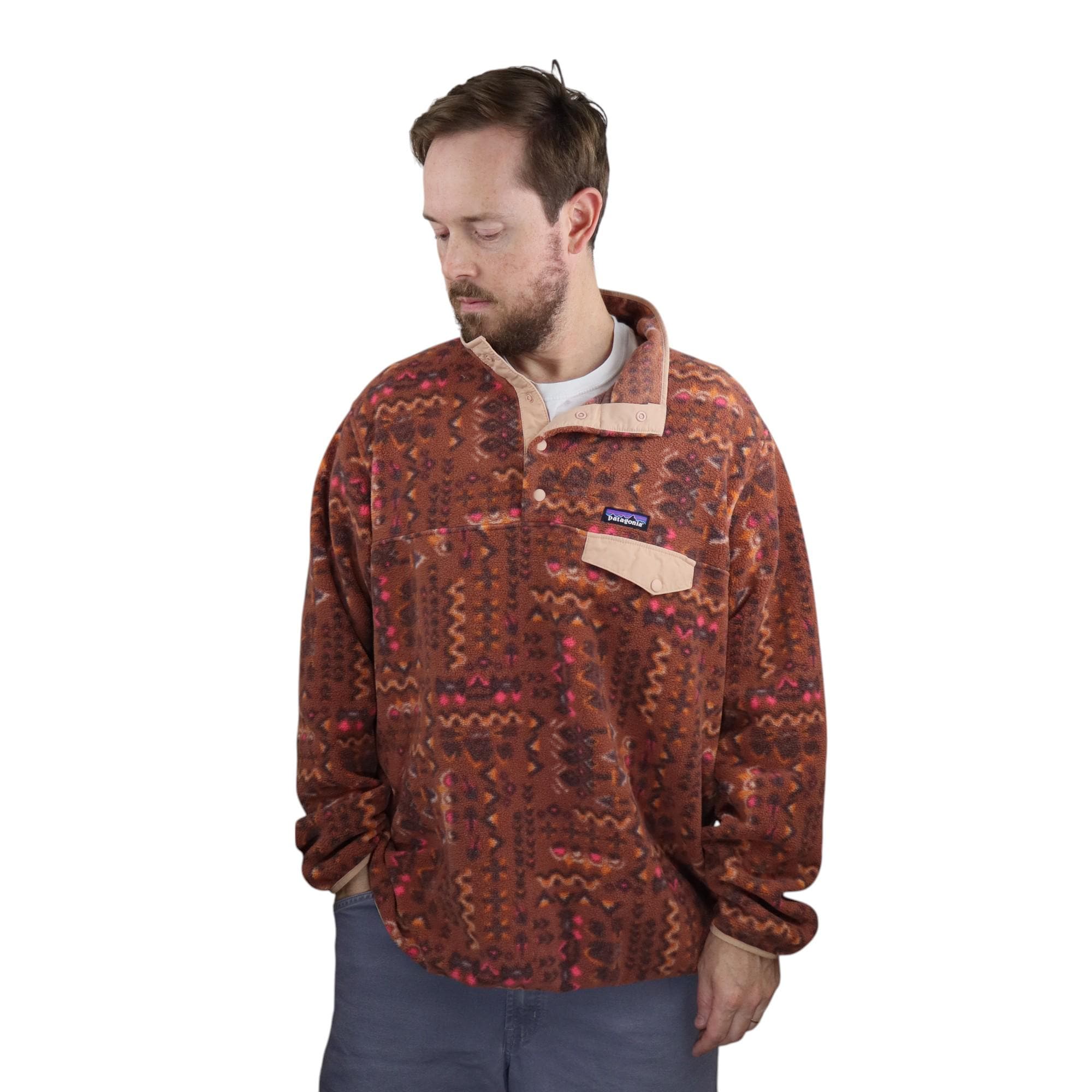 Y2K Patagonia Wandering Woods Aztec Tribal Southwestern Synchilla