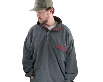 Vintage 80s 90s Patagonia Synchilla Fleece Lined Shelled Fall