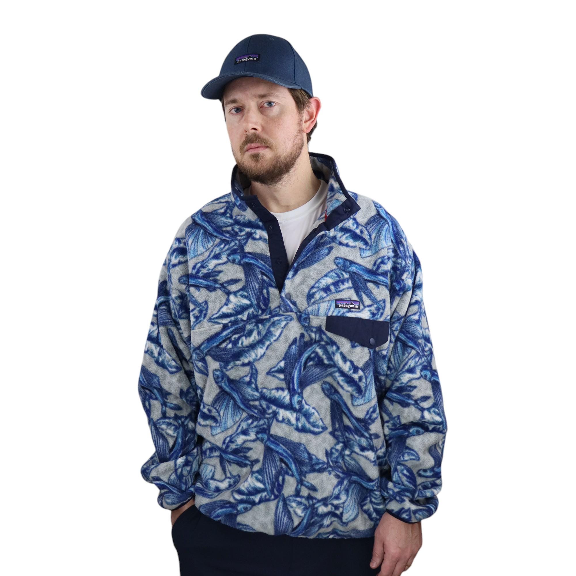 Patagonia Tropical Flying Fish Synchilla Fleece Snap T Pullover