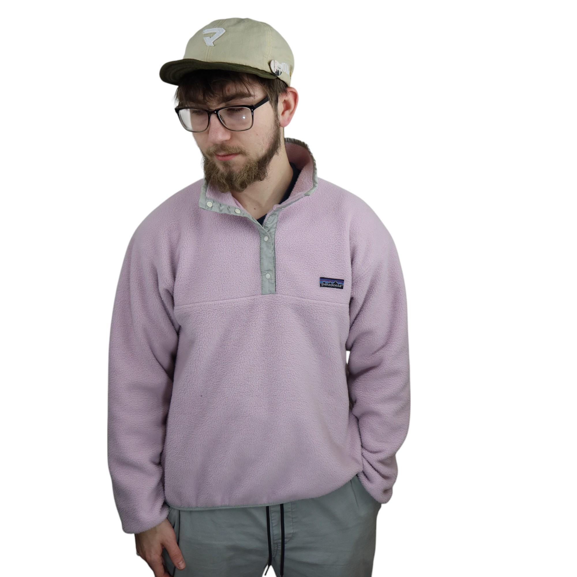 Vintage 80s Patagonia Synchilla Fleece Snap T Pullover Jacket Coat