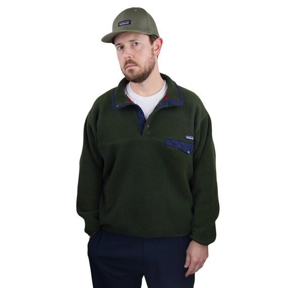 Vintage 1994 Patagonia Thick Synchilla Fleece Snap T Pullover