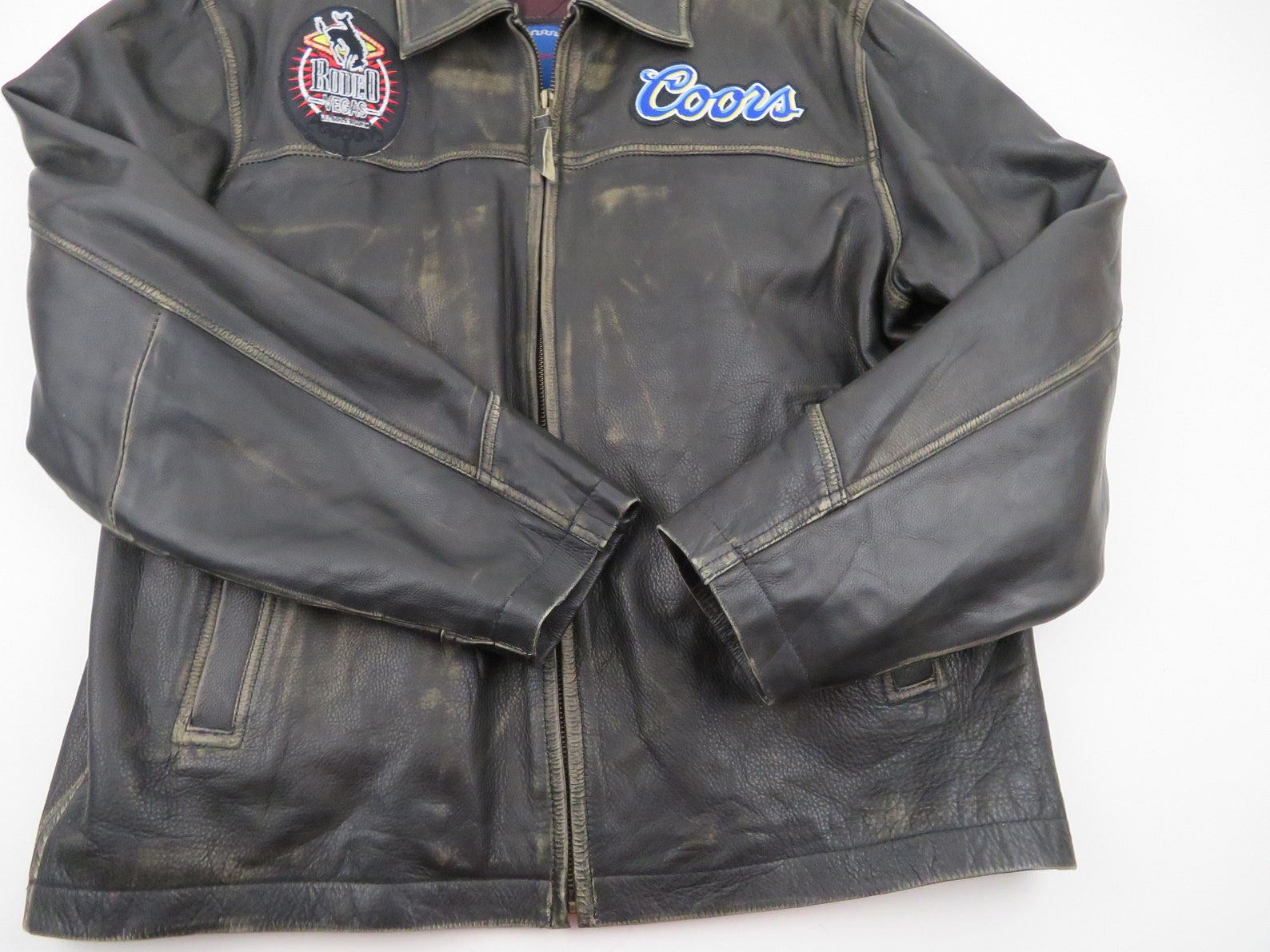 NFR Rodeo Vegas Men's Official Contestant Leather Jacket Etsy