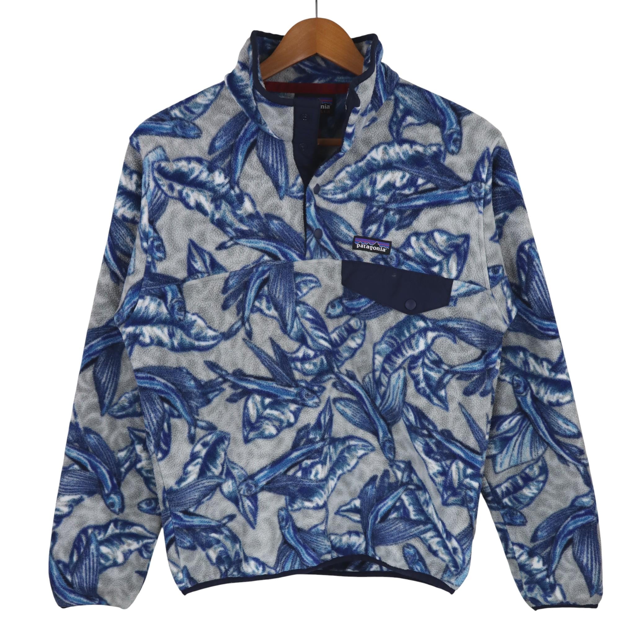 Patagonia Tropical Flying Fish Synchilla Fleece Snap T Pullover