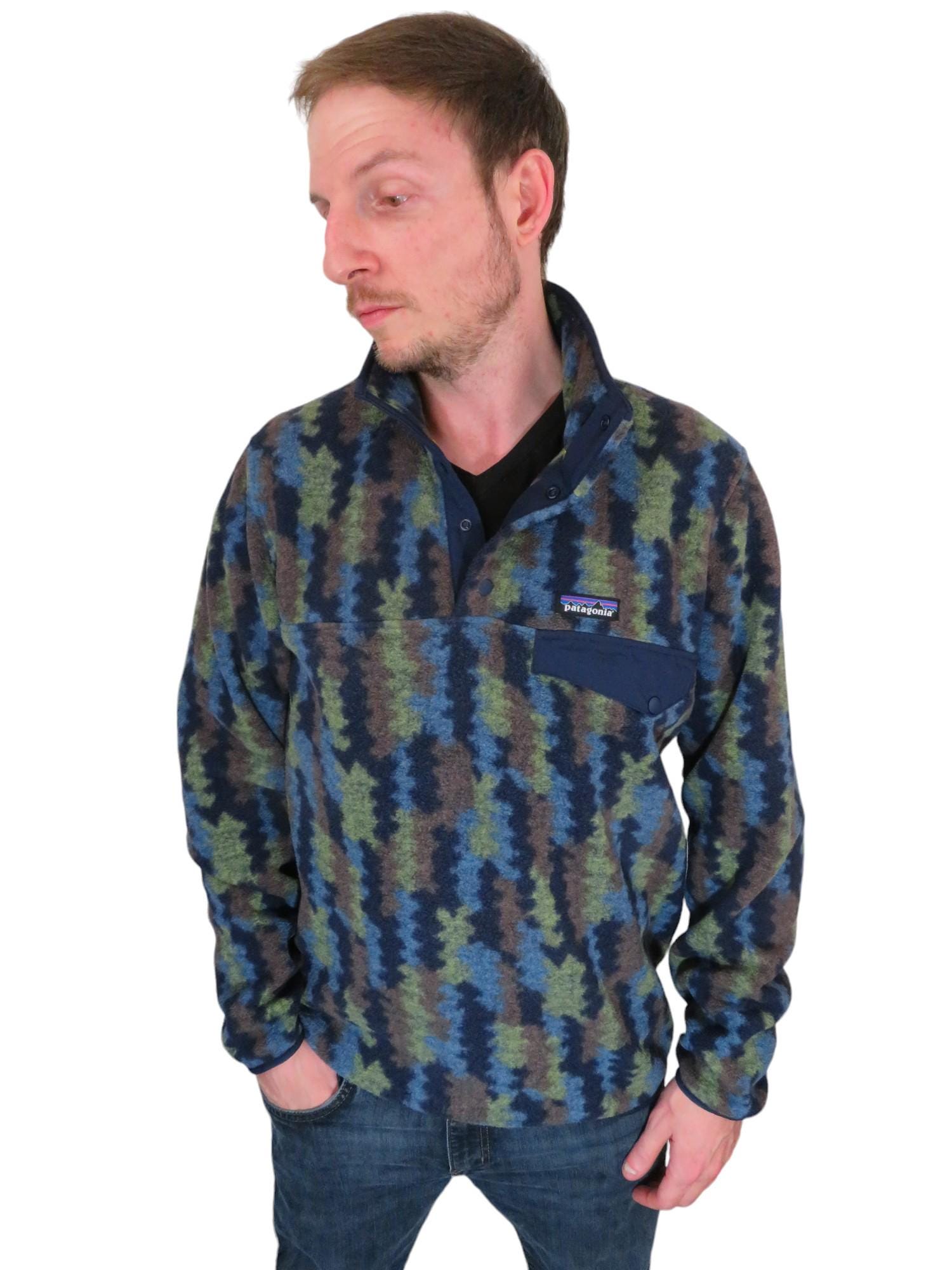 KAVU Polaire Homme Grand Multi Motif Aztèque 1/2 Zip ... - eBay