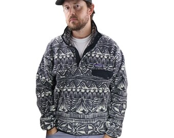 Vintage 90s Patagonia Saltillo Burnt Chili Aztec Tribal All Over