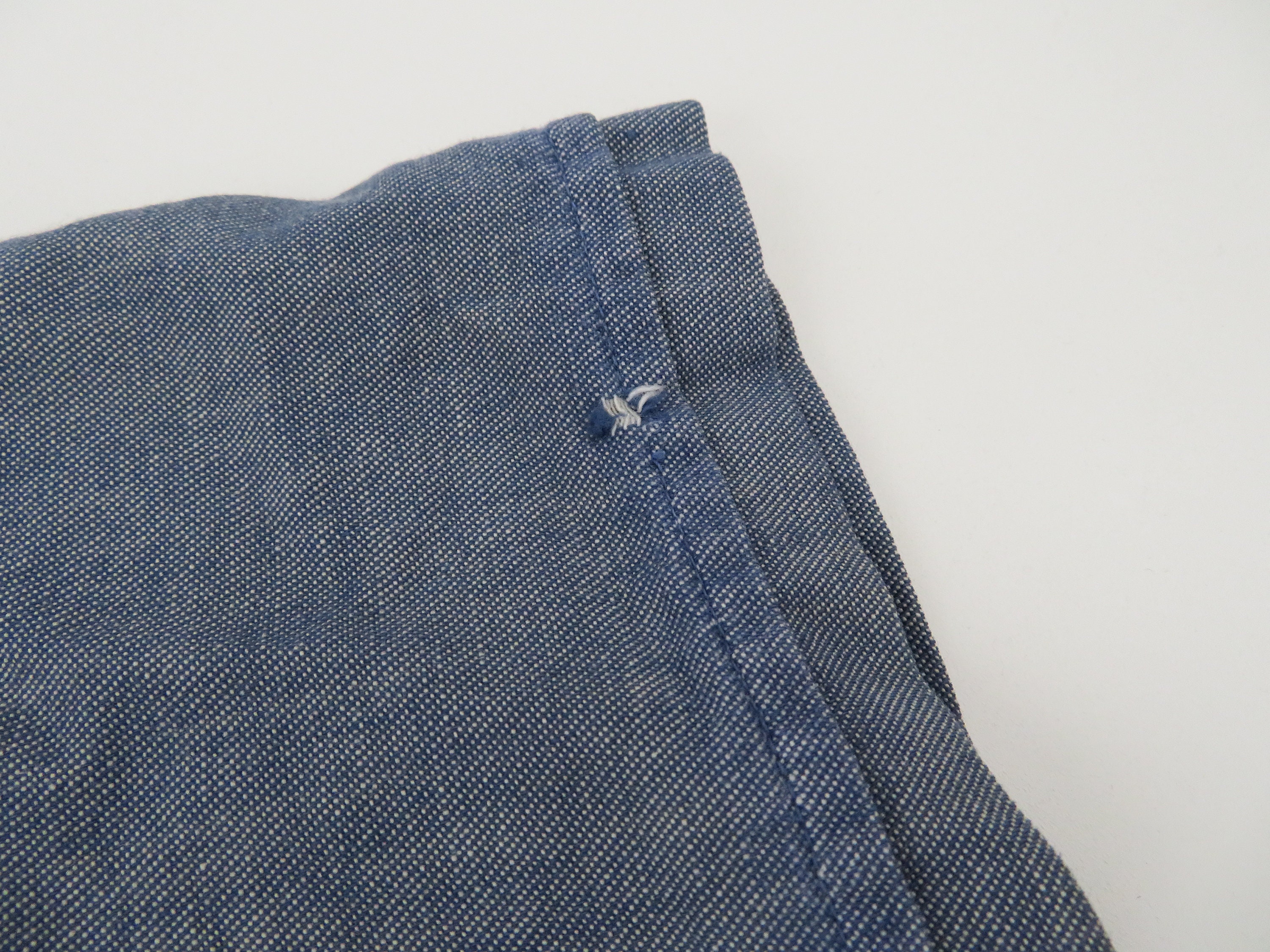 Vintage California Palm 70s Men's Denim Chambray Camp | Etsy