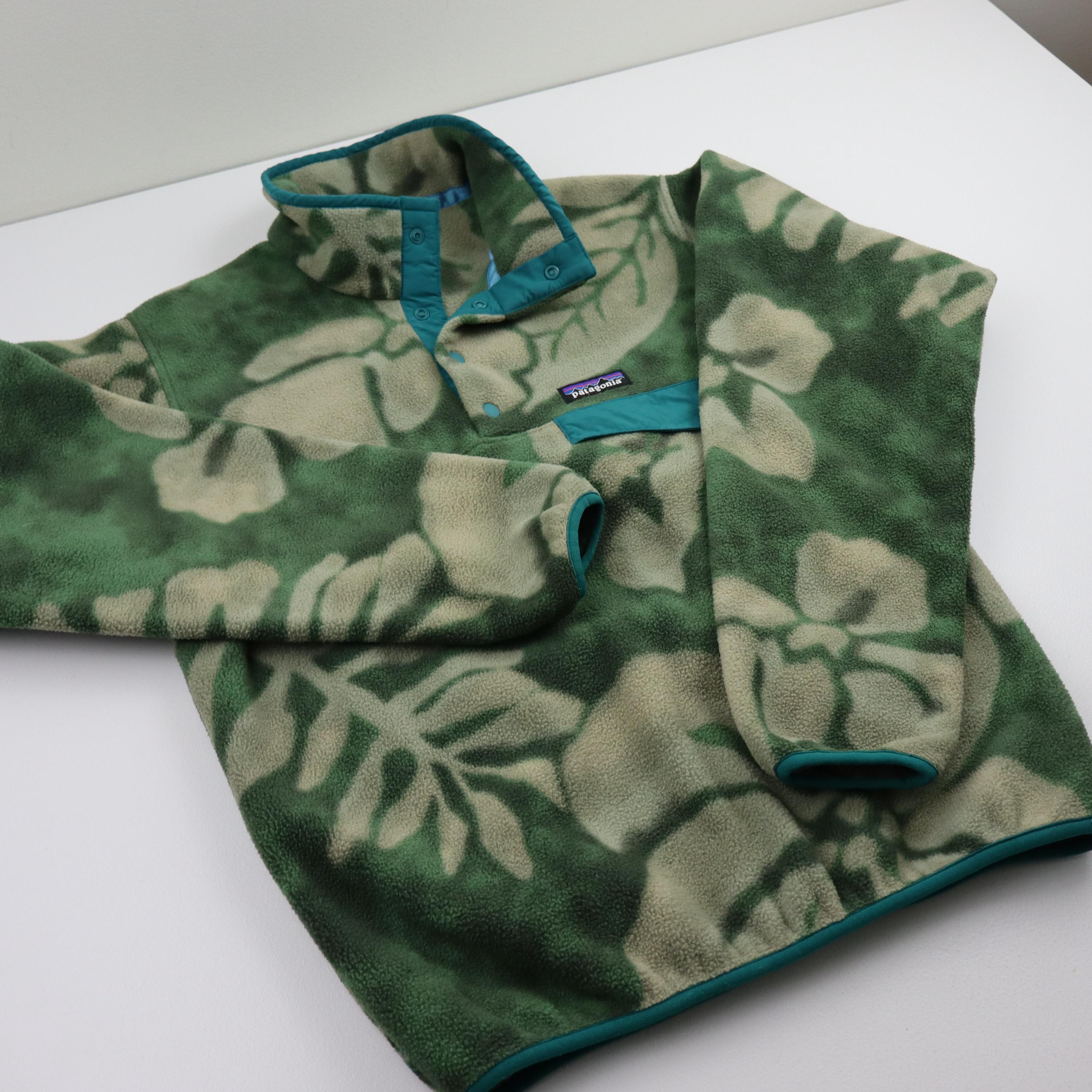 Vintage Patagonia Spice Garden Floral Hibiscus Hawaiian Synchilla