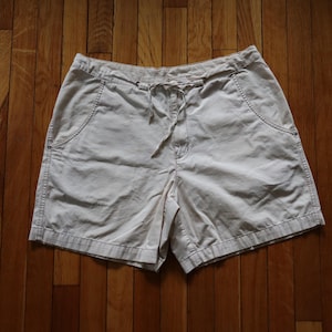 Vintage Y2K Patagonia Rhythm Wide Leg Shorts Womens Large Mens 32 34 Beige Retro Skater Work Workwear Retro Streetwear Stand Up