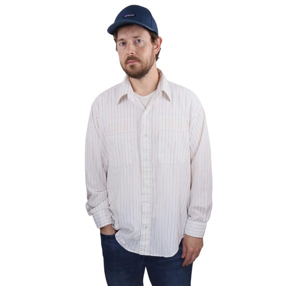 Camisa de trabajo estilo western de manga larga para hombre