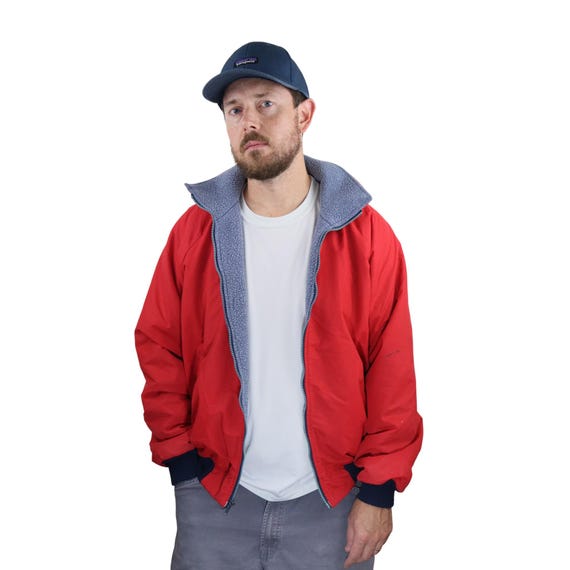 Vintage 70s 80s Patagonia Capilene Fleece Shelled Bomber Jacket