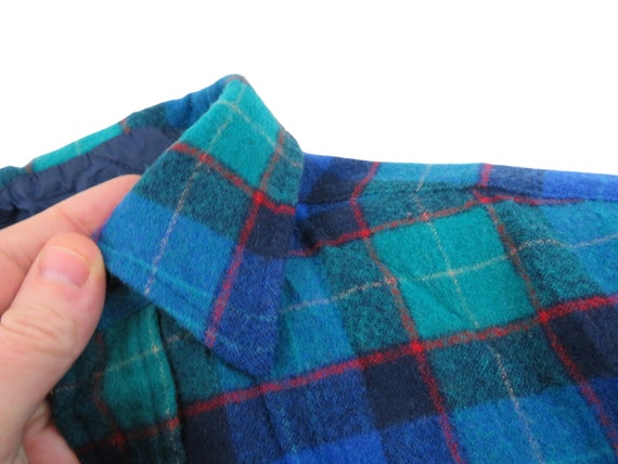 Vintage Pendleton Men's Blue Green Plaid Virgin W… - image 3