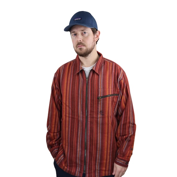 Vintage Y2K 2004 Patagonia Rhythm Striped Woven Organic Cotton