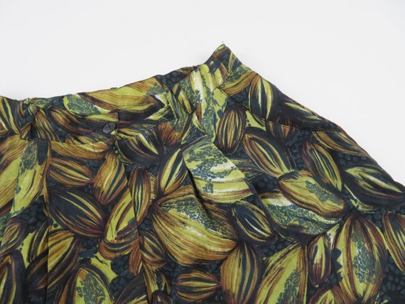 Vintage 80s 90s Womens All Over Print Pleated Wid… - image 2