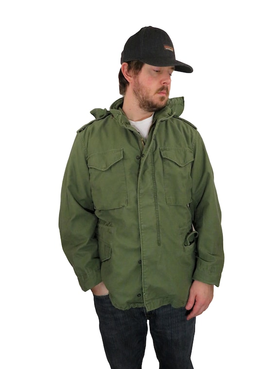 Vintage 70s Alpha Industries Men's Army M-65 OG-10