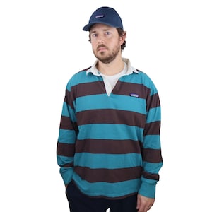 1970s Patagonia First Edition Big Label Rugby Shirt, Red