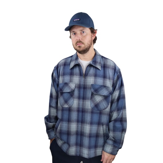 Vintage 70s 80s Pendleton Wool Shadow Plaid Field Mackinaw Cruiser 