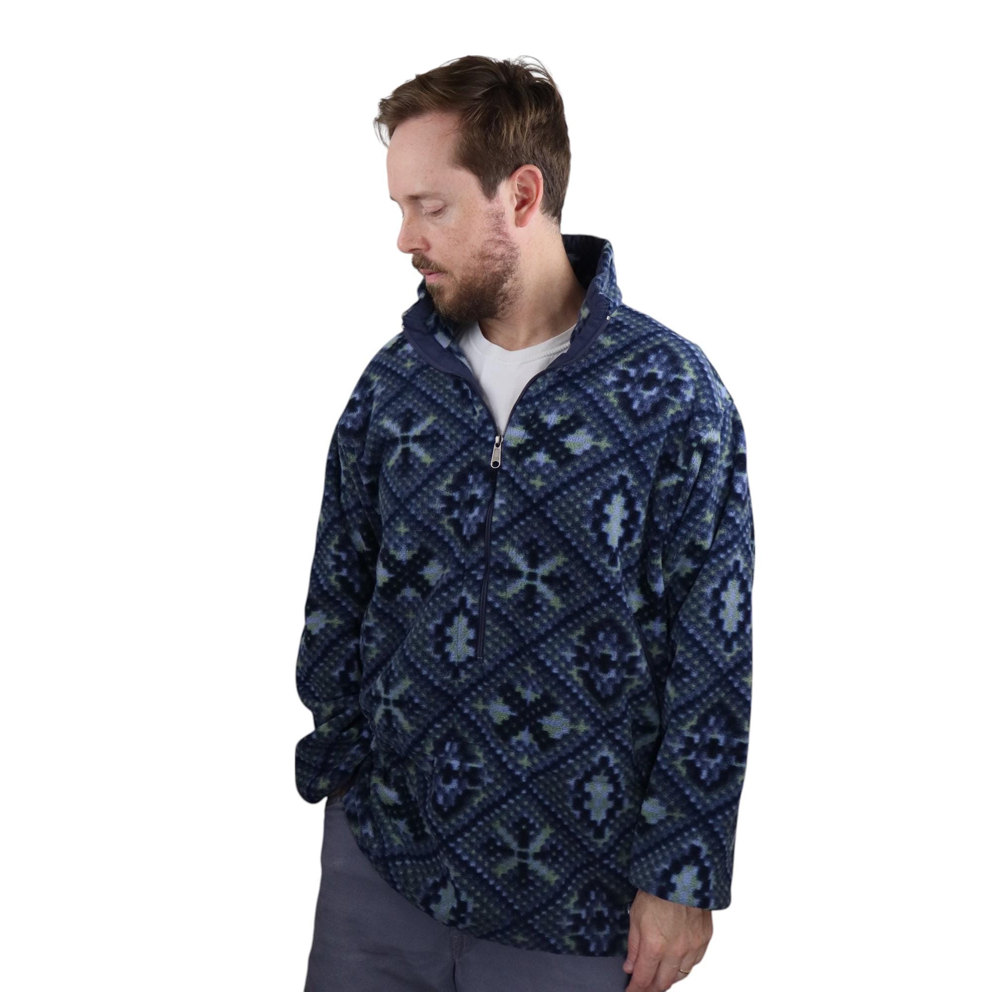Vintage 1992 Patagonia Mosaic All Over Print Synchilla Fleece