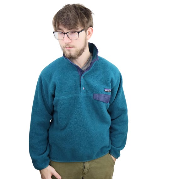 Vintage 90s 1995 Patagonia Synchilla Fleece Snap-t Pullover Jacket