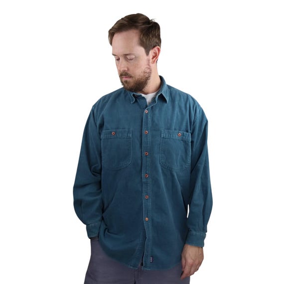 Vintage 90s Patagonia Corduroy Cotton Long Sleeve Button Down