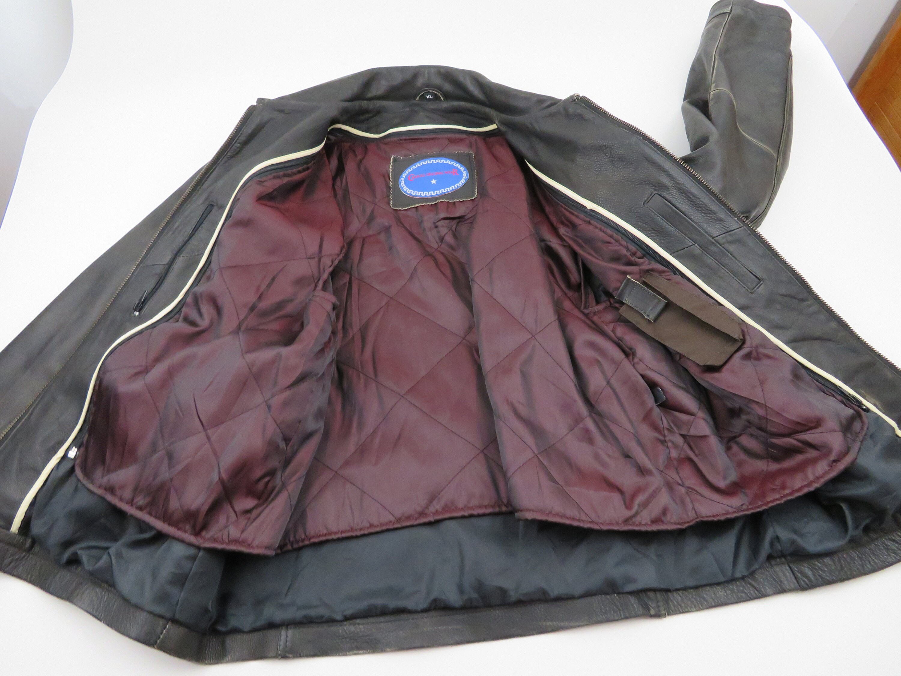 NFR Rodeo Vegas Men's Official Contestant Leather Jacket Etsy