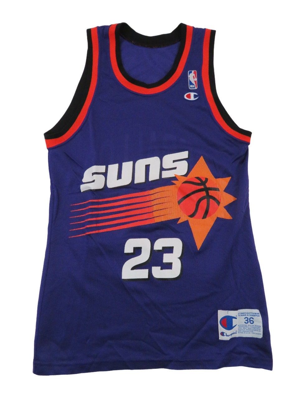 Rare Phoenix Suns Stephon Marbury Stitched Reebok Basketball Jersey Mens 56