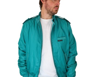 blue green jacket