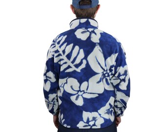 Vintage Patagonia Synchilla Hawaiian Hibiscus Snap-t Fleece